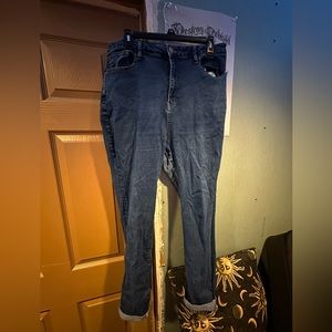 Low Rise Skinny Jeans — Dark Wash
